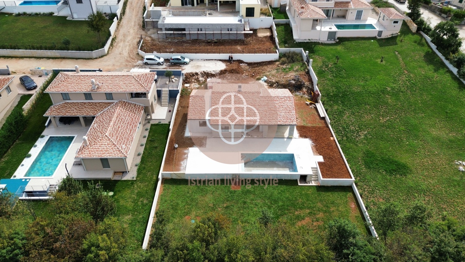 Photo of LABIN, Surroundings! Modern villa with swimming pool under construction