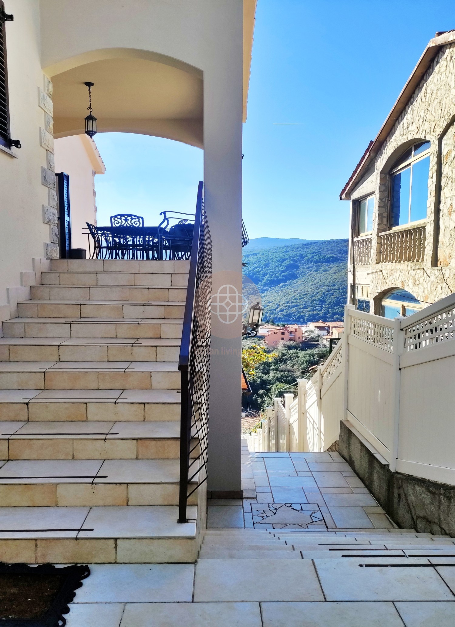 Photo of Luxury apartment with sea view # Separate access, private yard + parking! * ISTRIA, RABAC