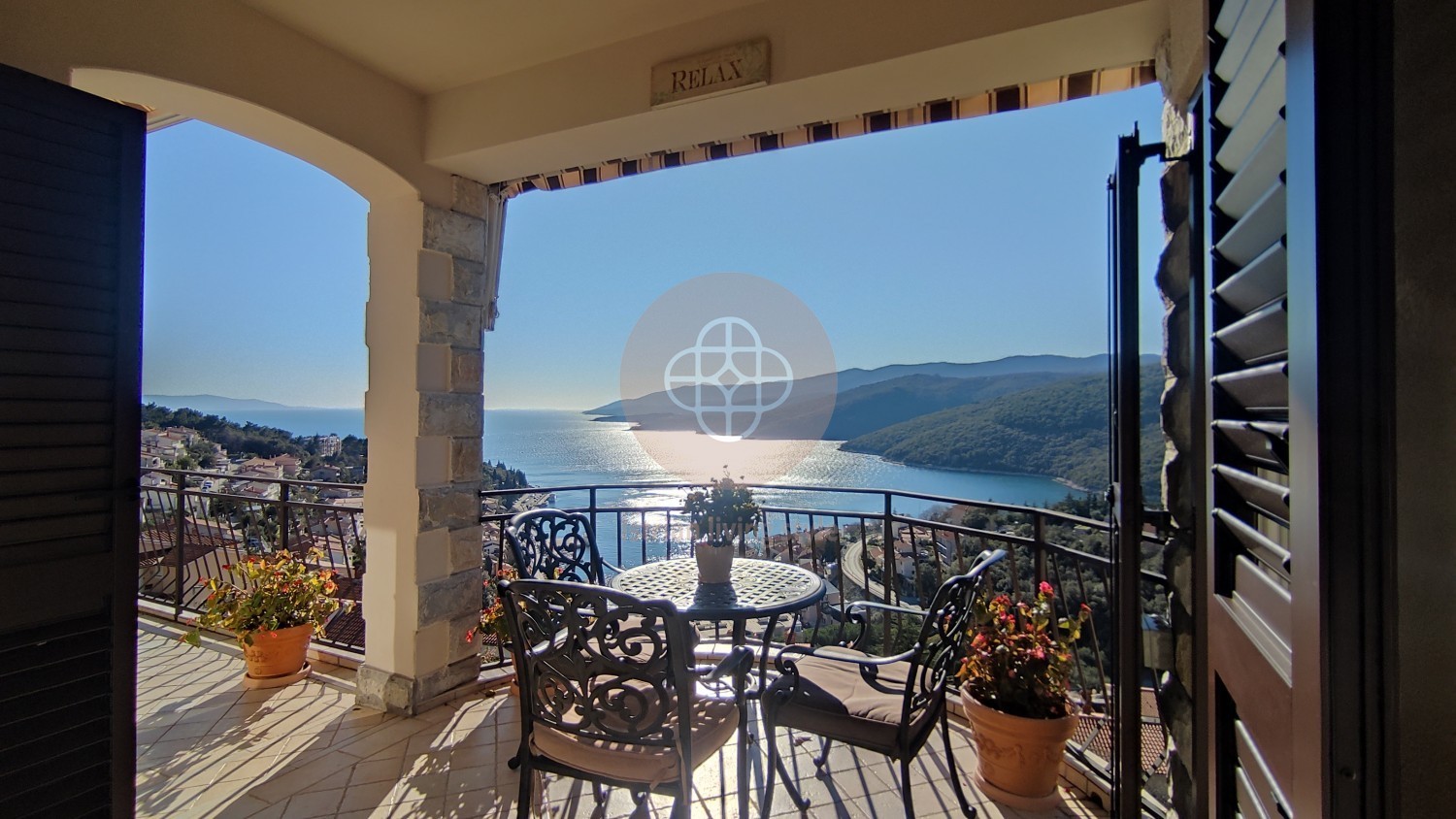 Photo of Luxury apartment with sea view # Separate access, private yard + parking! * ISTRIA, RABAC