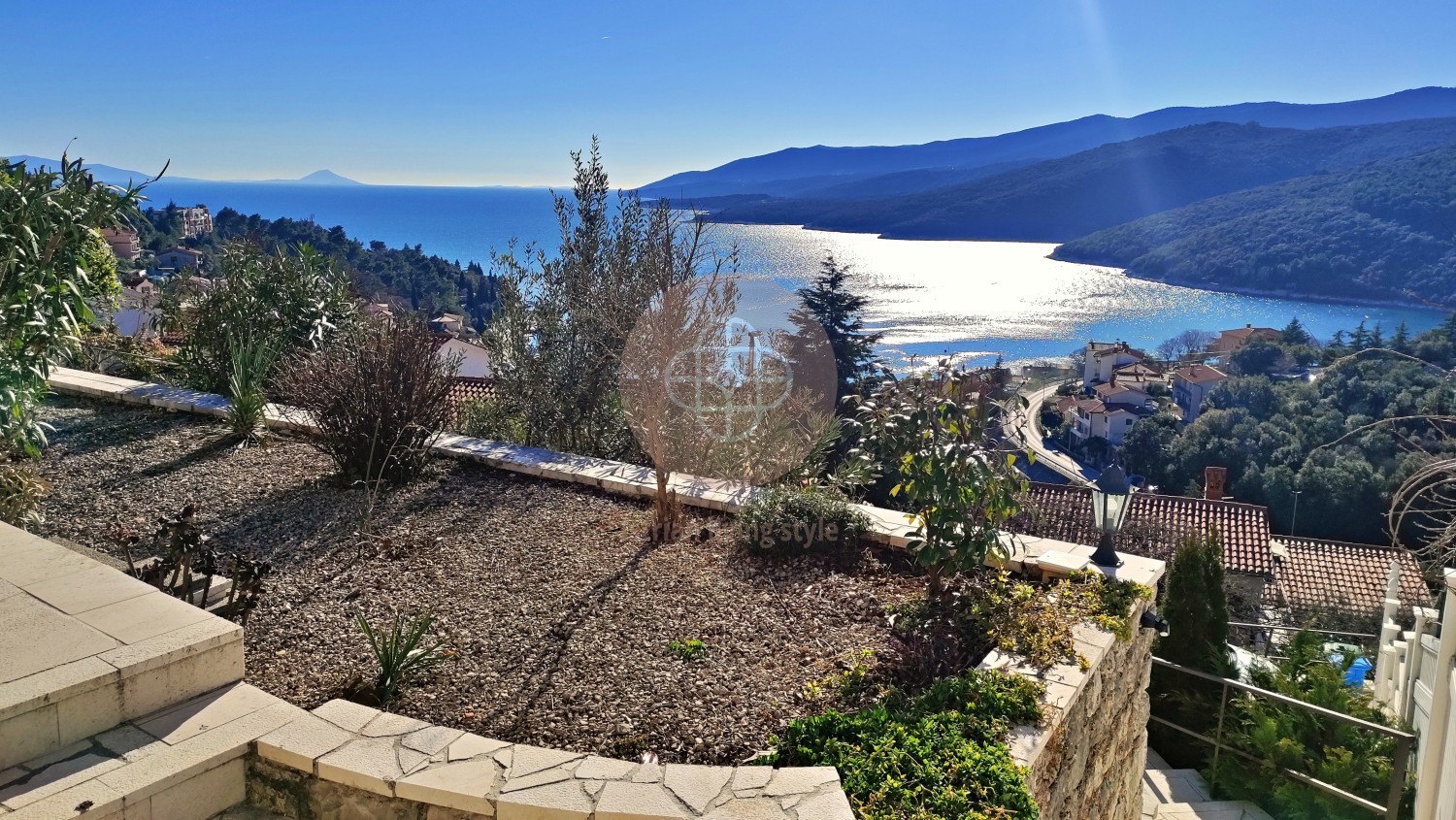 Photo of Luxury apartment with sea view # Separate access, private yard + parking! * ISTRIA, RABAC