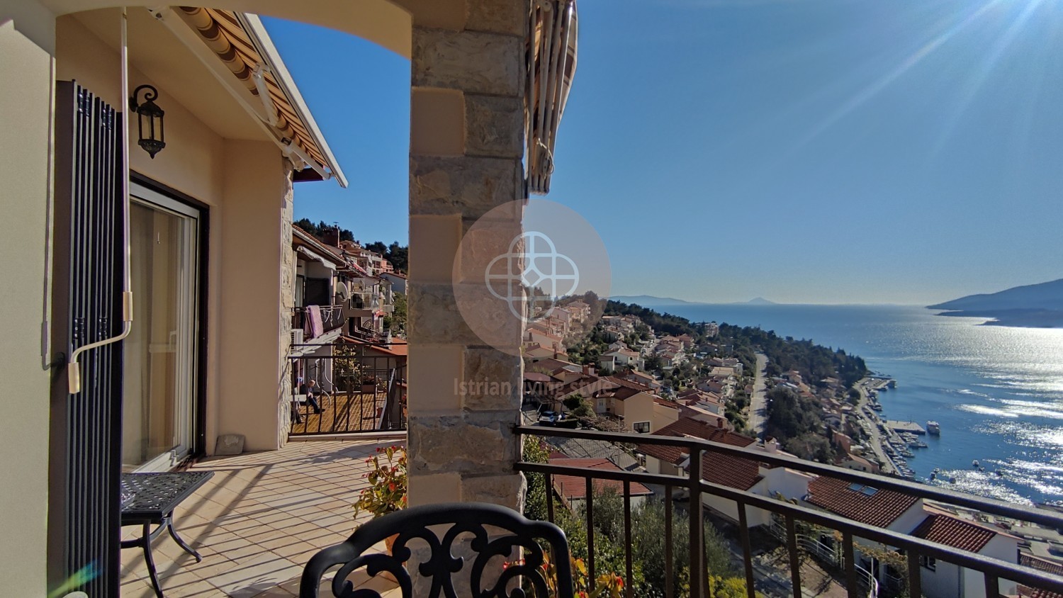 Photo of Luxury apartment with sea view # Separate access, private yard + parking! * ISTRIA, RABAC